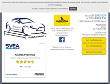 Tablet Screenshot of espoonautopalvelu.fi